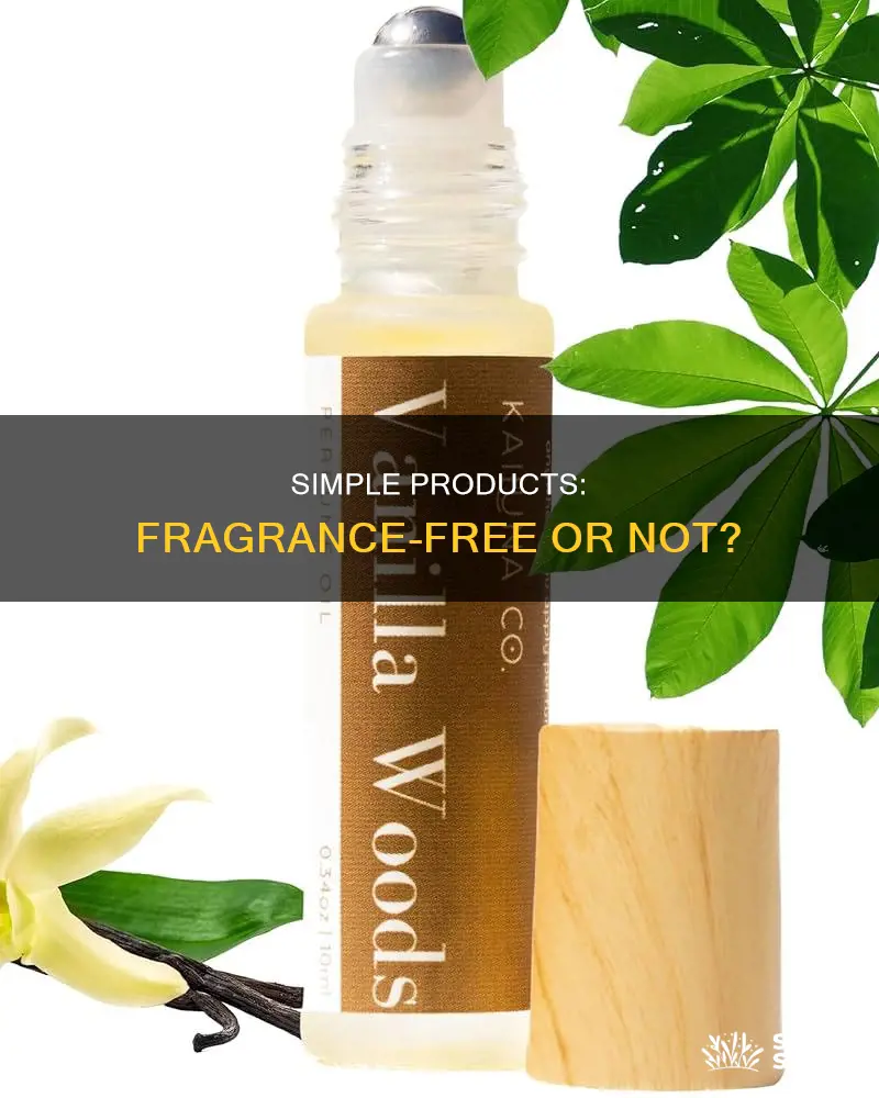 are simple products fragrance free