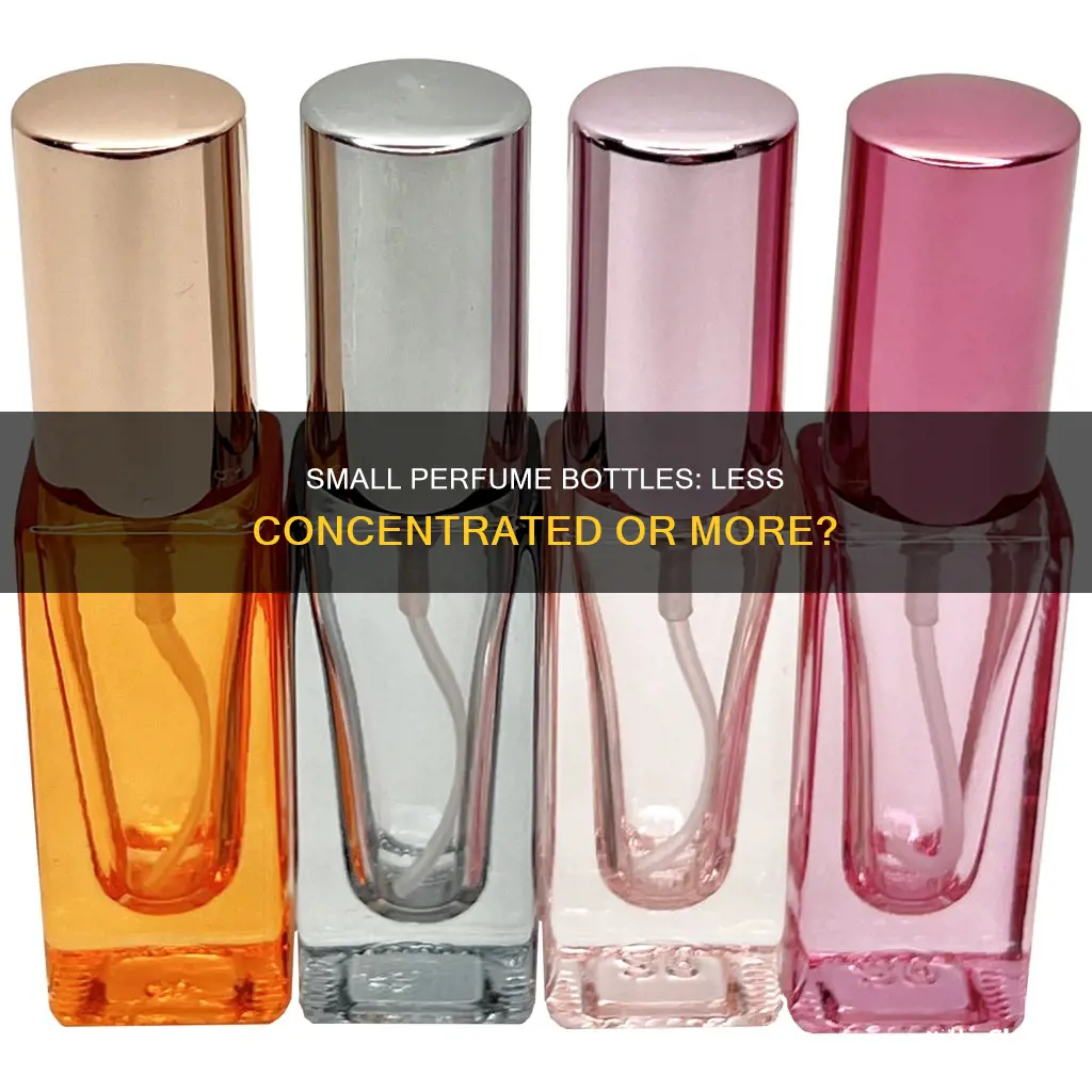 are small perfume bottles less concentrated
