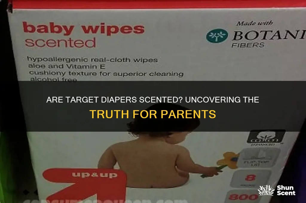 are target diapers scented