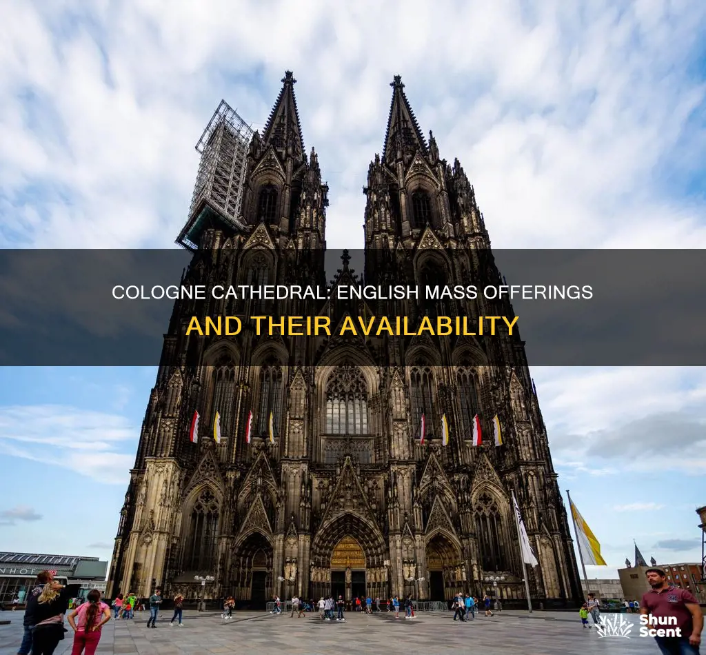 are there english masses offered at the cologne cathedral