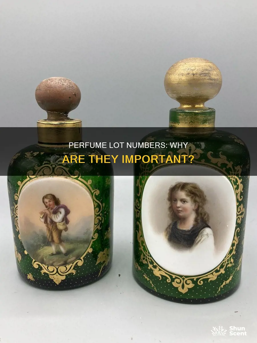 are there lot numbers on perfume bottle