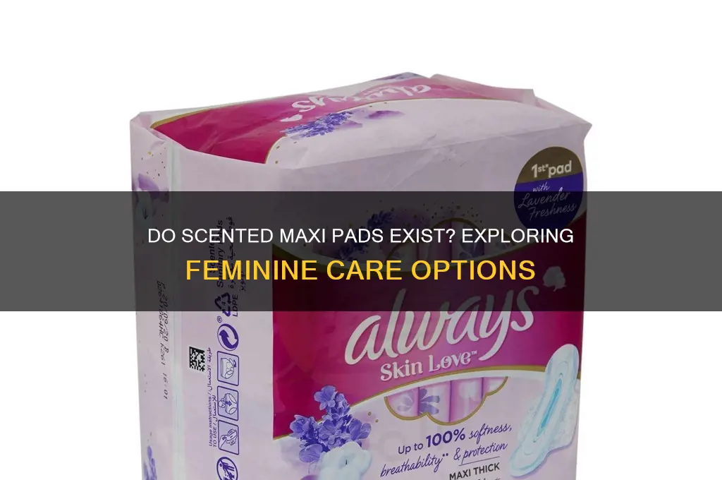 are there scented maxi pads