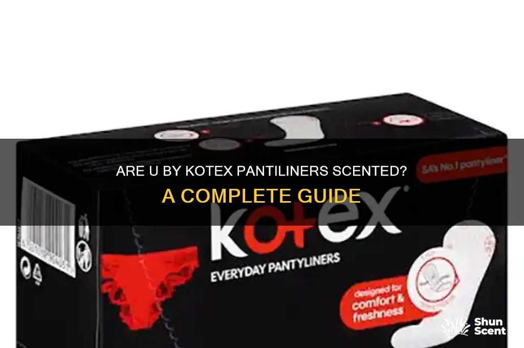 are u by kotex pantiliners scented