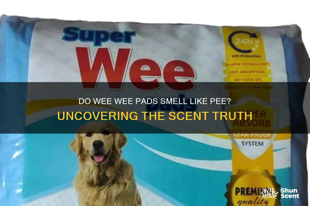 are wee wee pads scented with pee