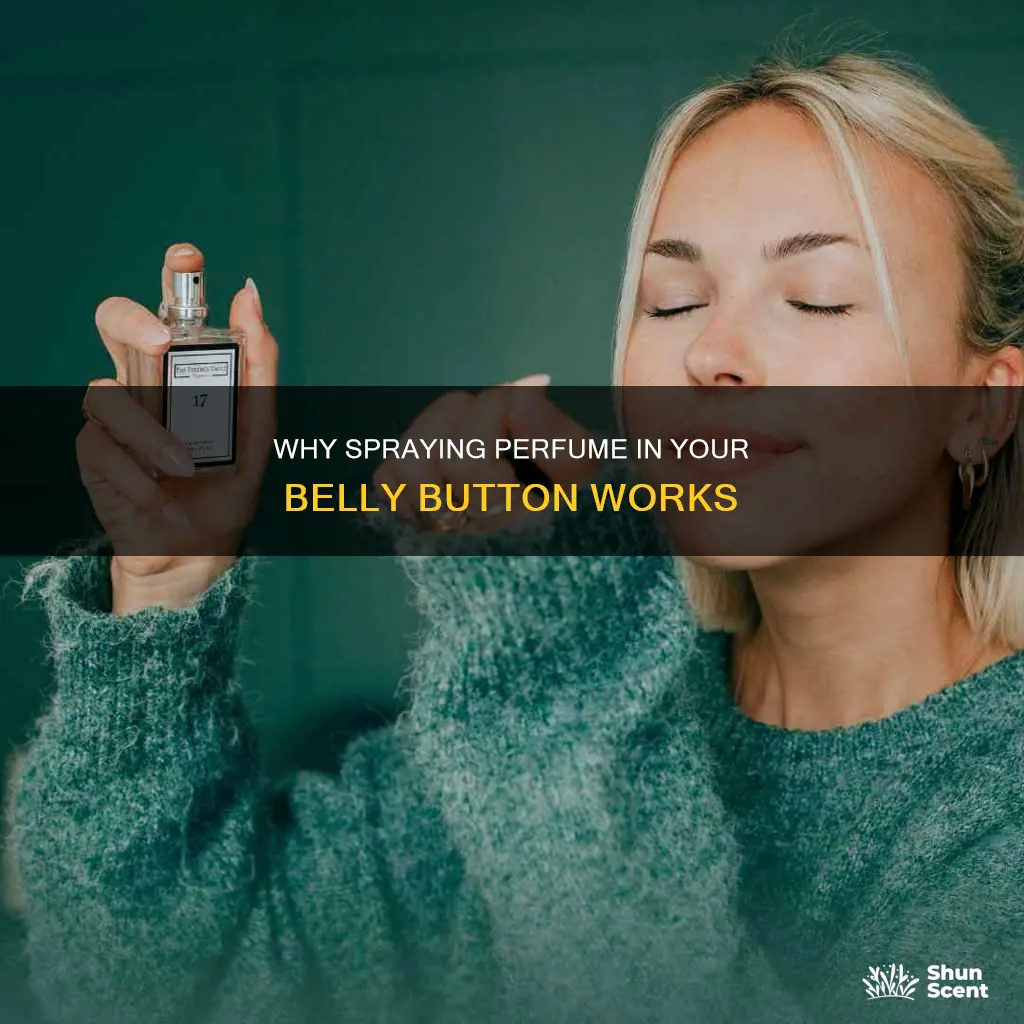 are you supposed to spray perfume in your belly button
