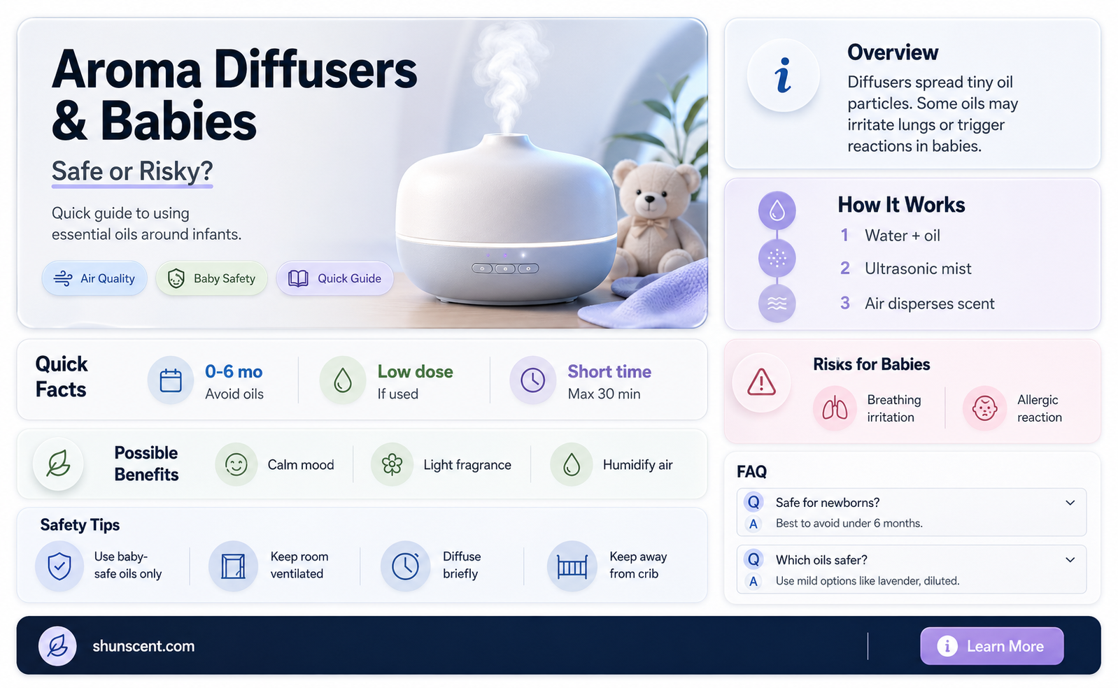 are aroma diffuser good for a baby
