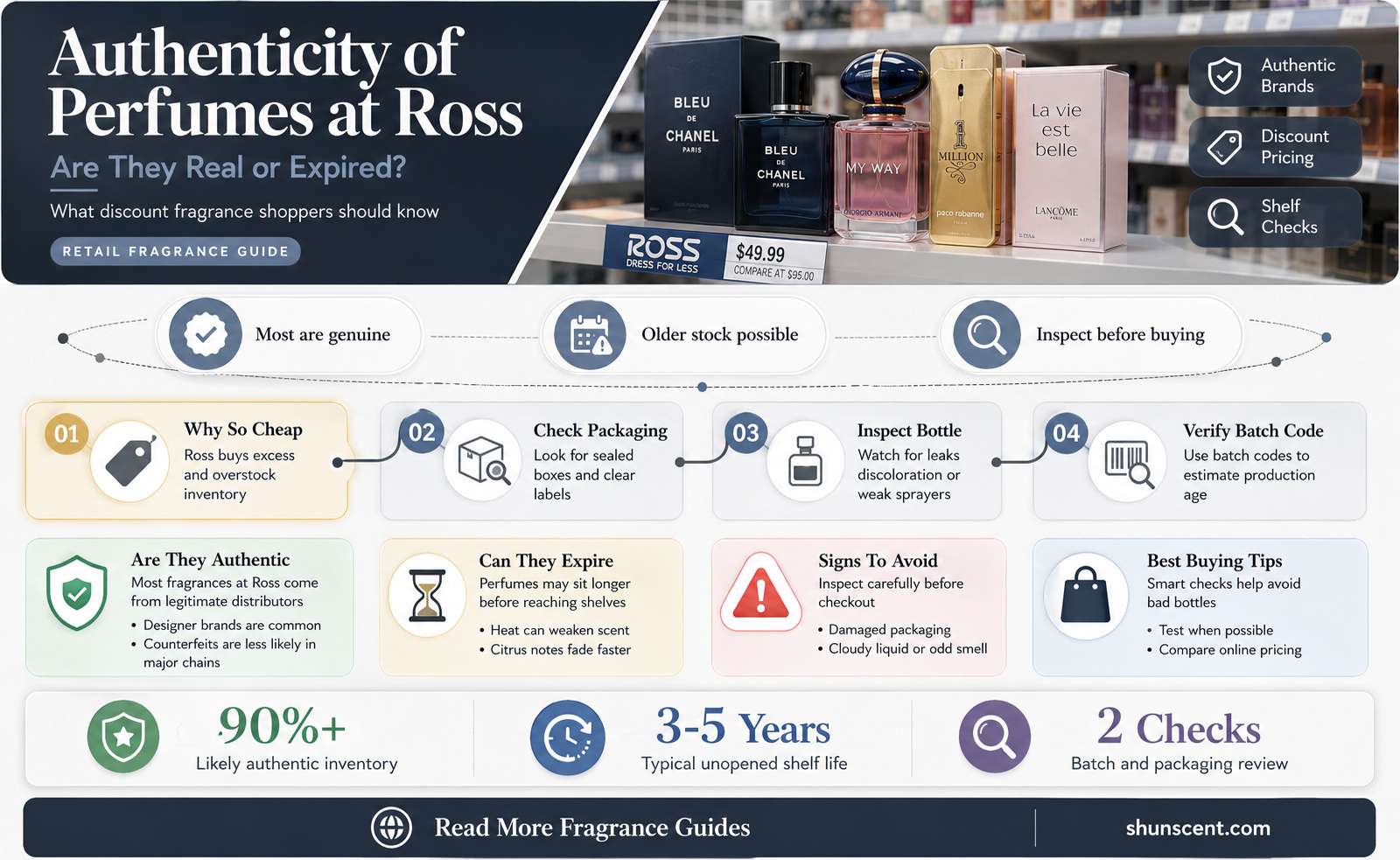 are perfumes sold at ross real or expired