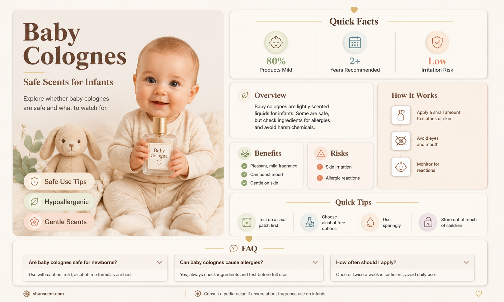 are baby colognes safe