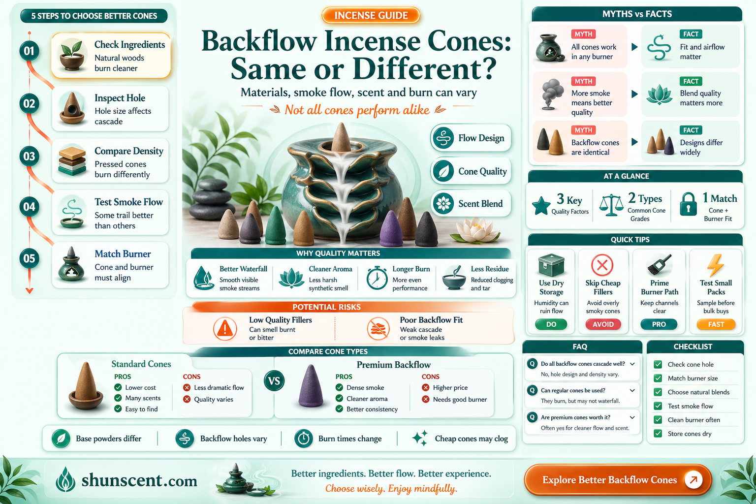 are all cone incense backflow