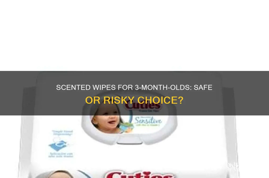 can a 3 month old use wipes with scent