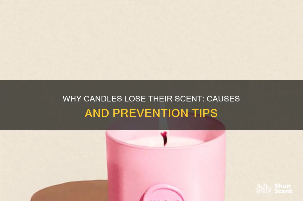 can a candle lose its scent