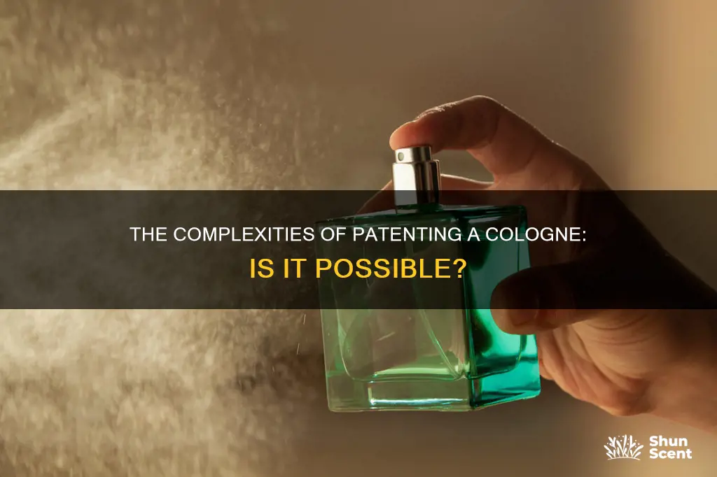 can a cologne be patented