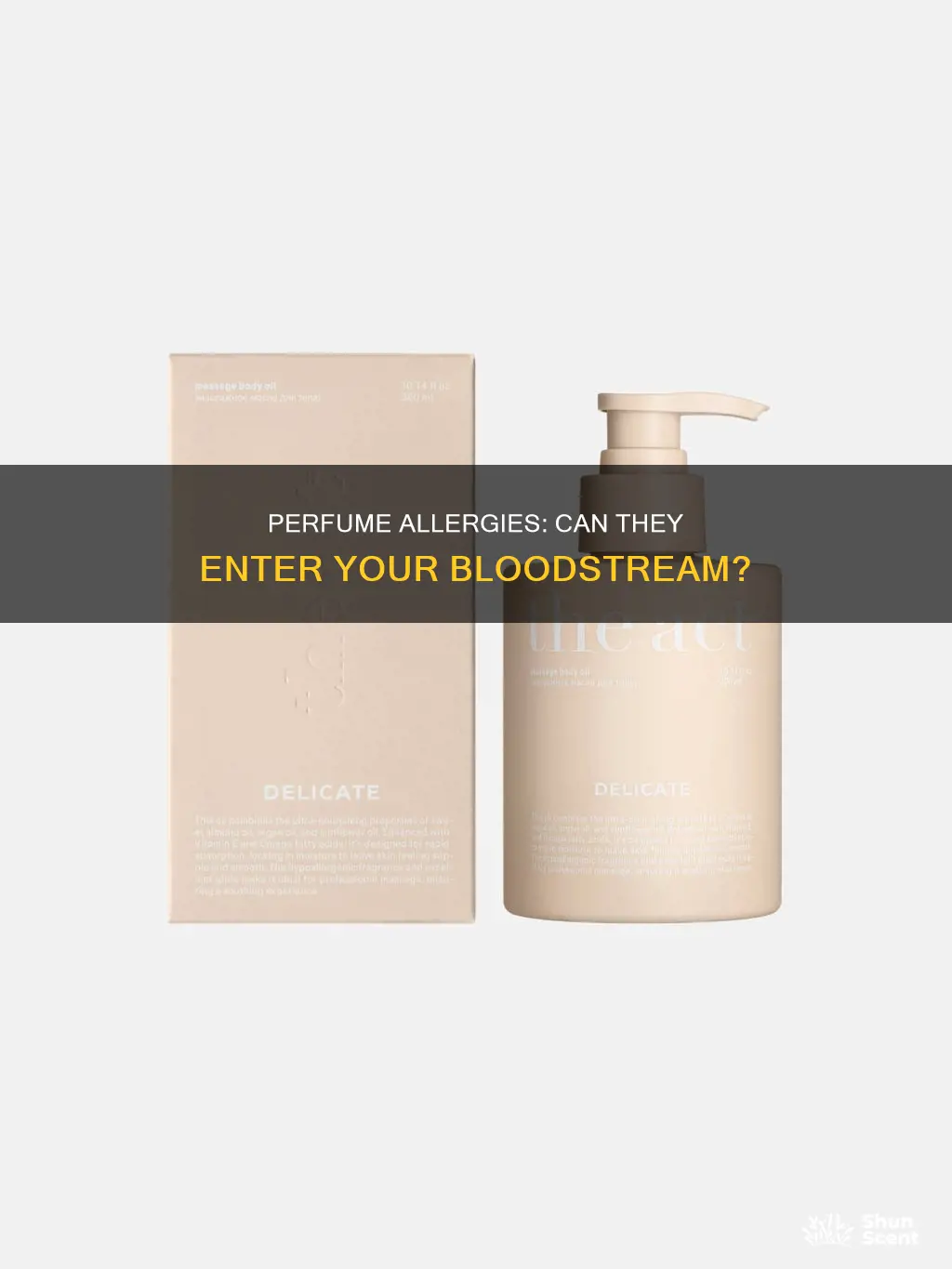 can a perfume allergy get into your bloodstream