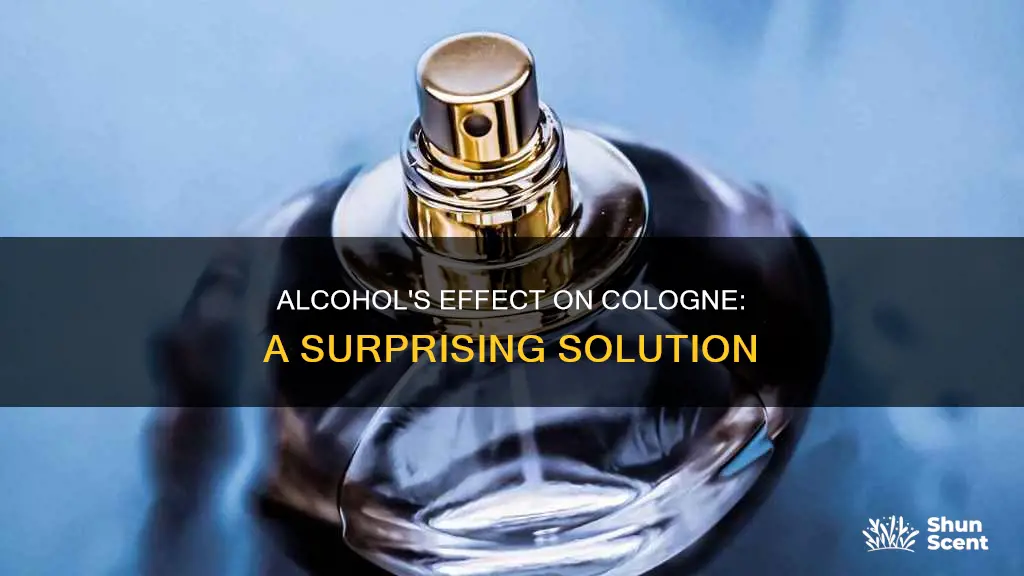 can alcohol remove cologne