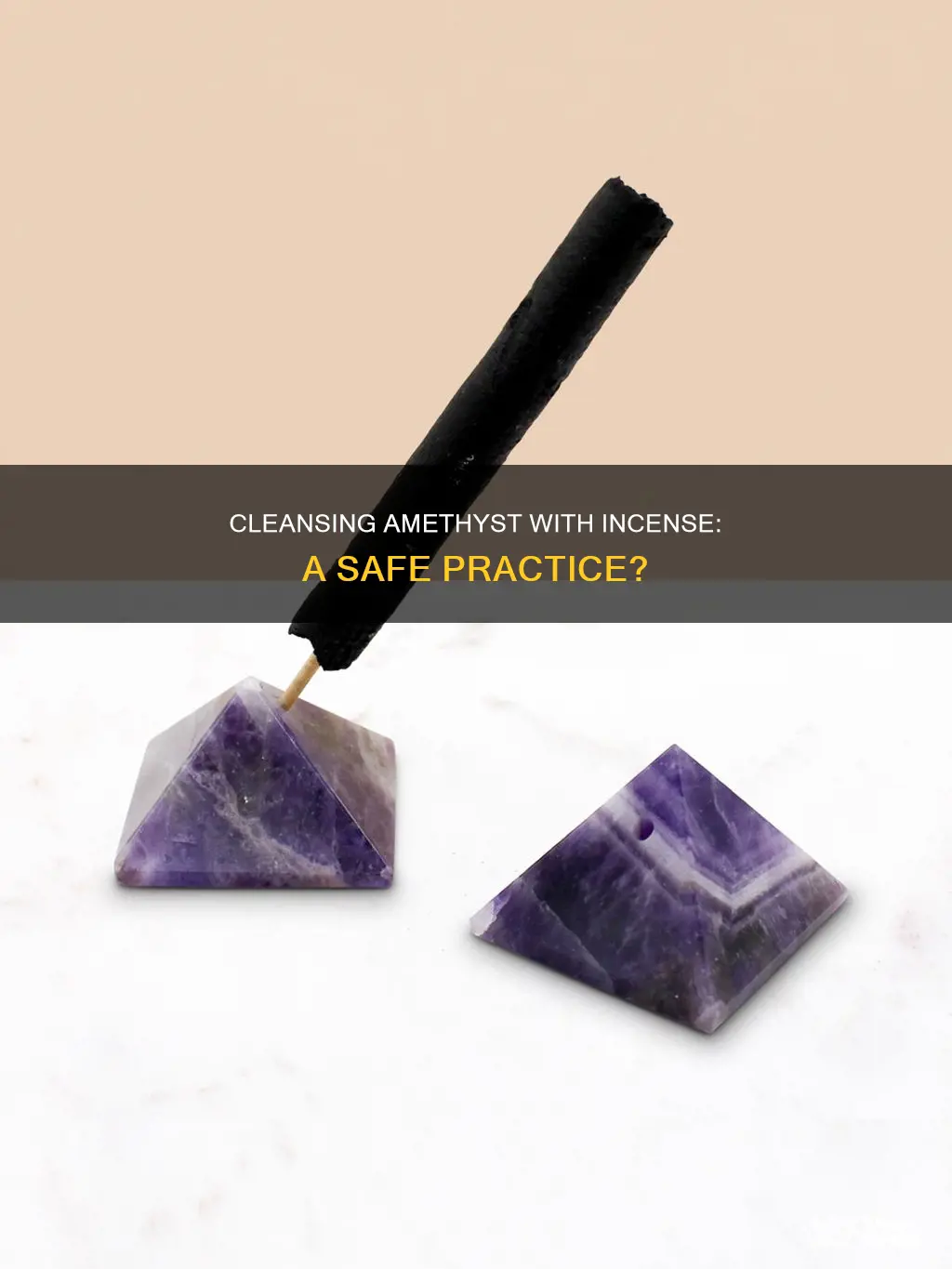 can amethyst be cleansed with incense
