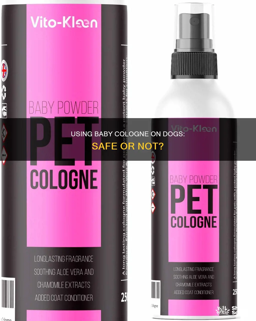 can baby cologne be used on dogs