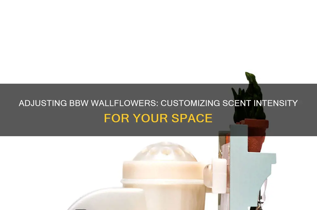 can bbw wallflowers be adjusted for scent