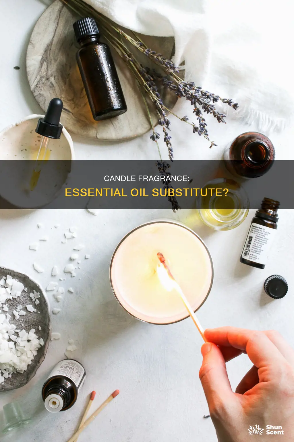 can candle fragrance be used as essential oils