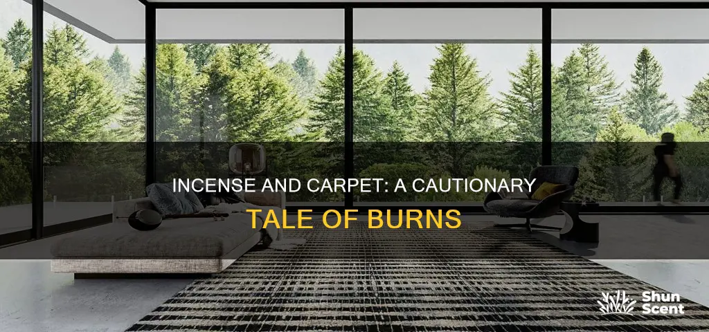 can carpet burn from incense