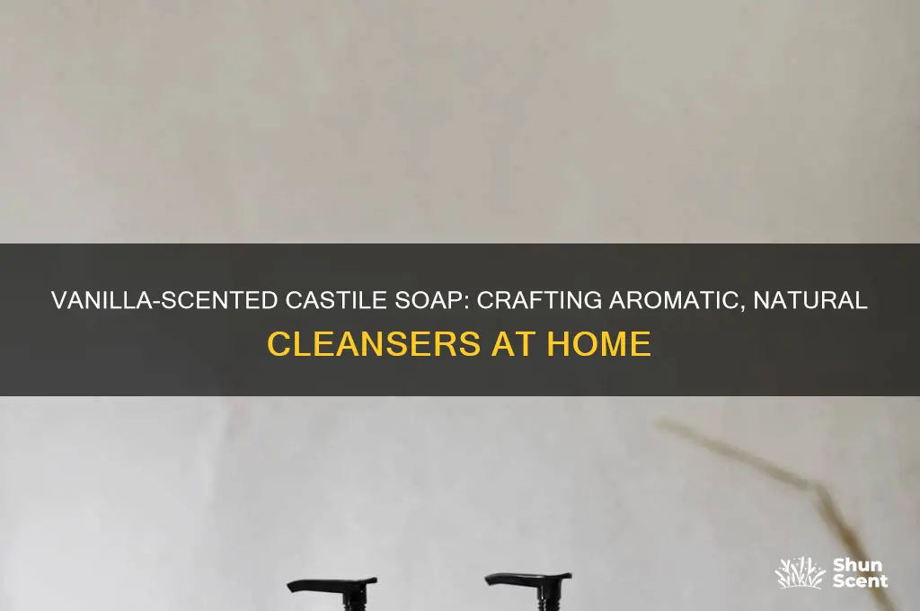 can castile soap be scented with vanilla