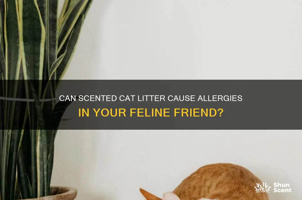 can cats be allergic to scented cat litter make