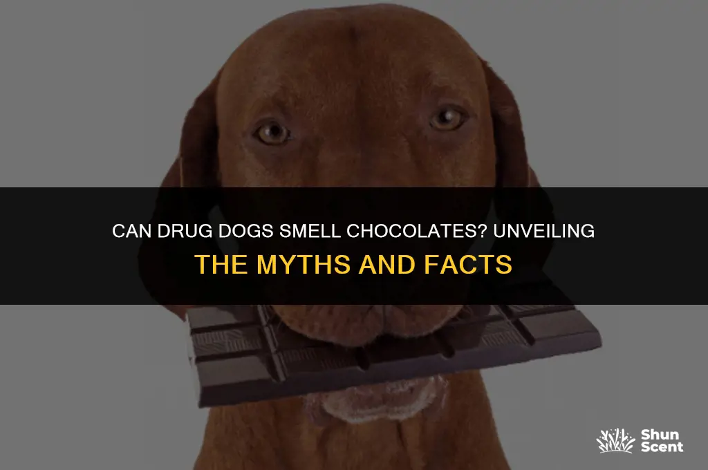 can drug dogs smell chocolates