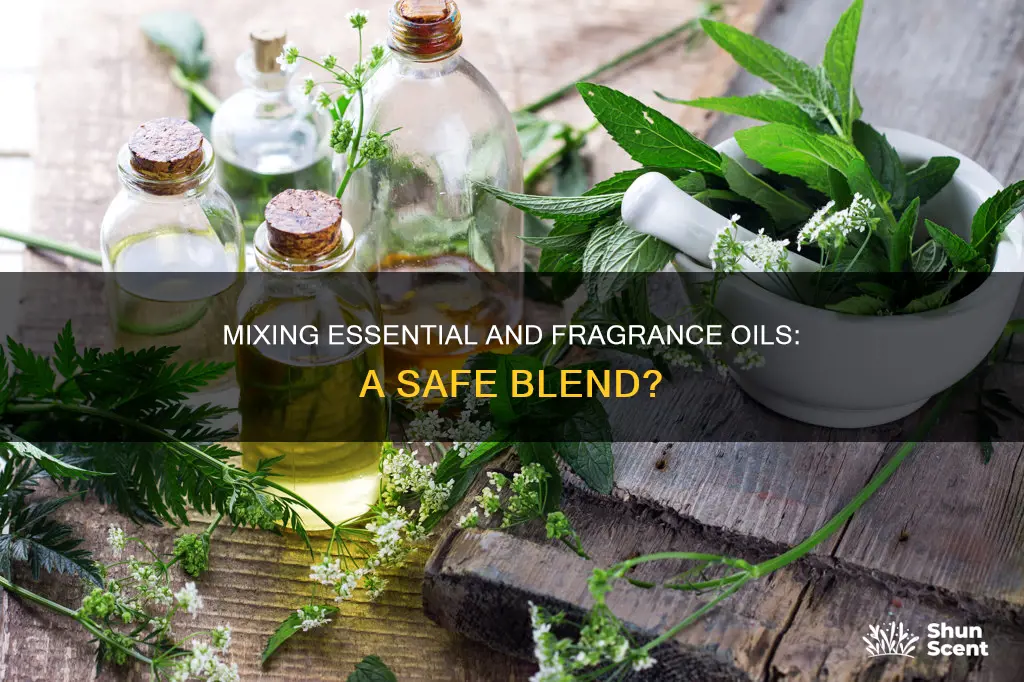 can essential oils and fragrance oils be mixed