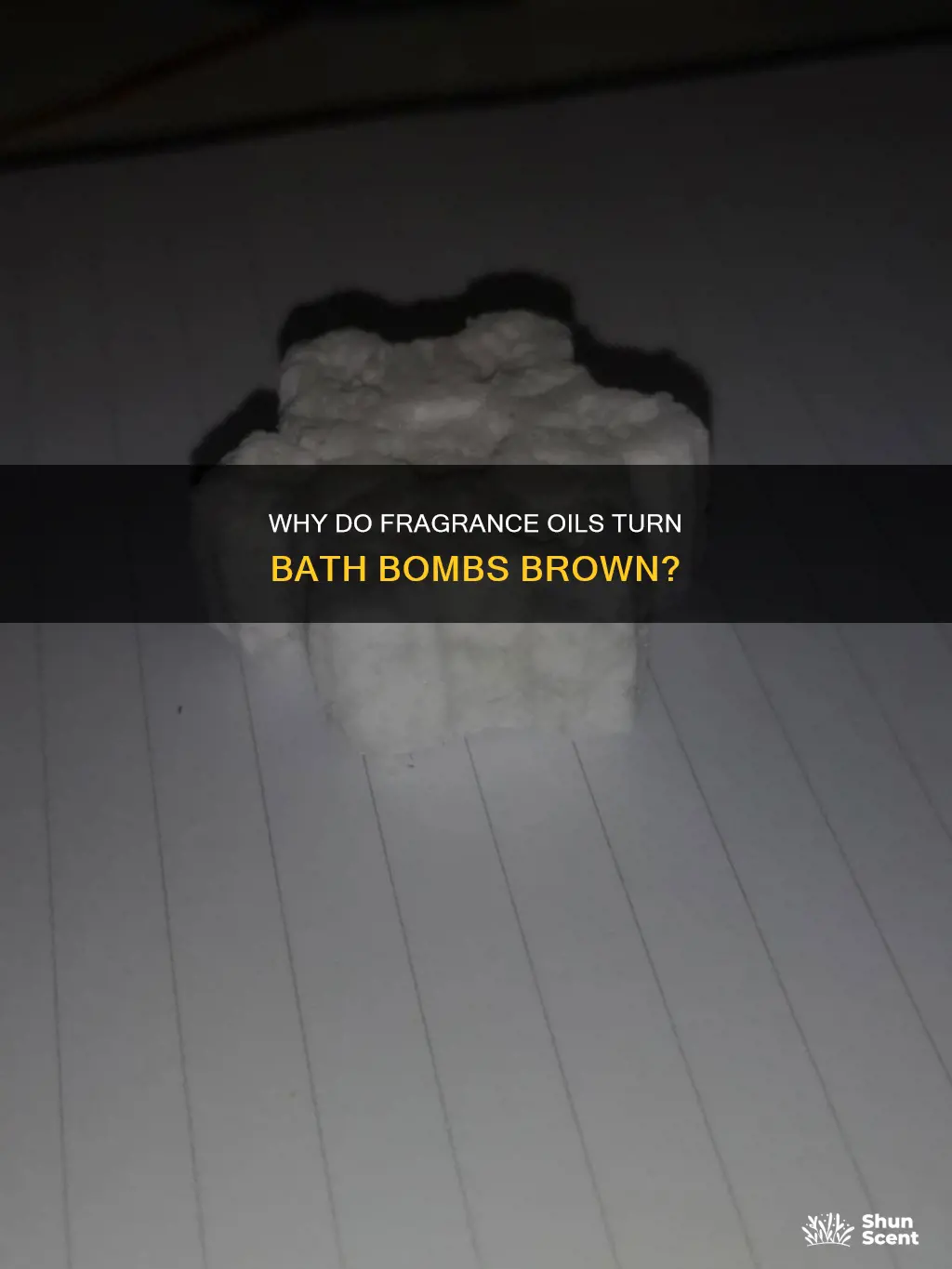 can fragrance oil turn bath bombs brown