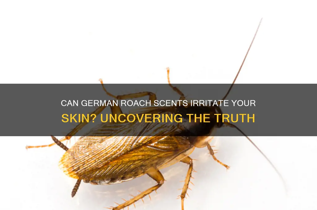 can german roaches scent irritate your skin