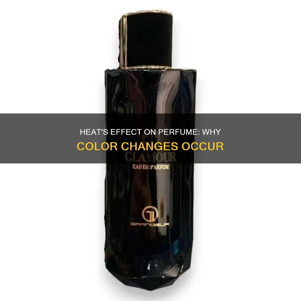 can heat cause your perfume to changes color