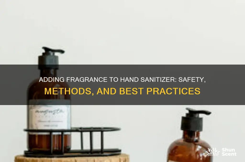 can i add a scent to my hand sanitizer
