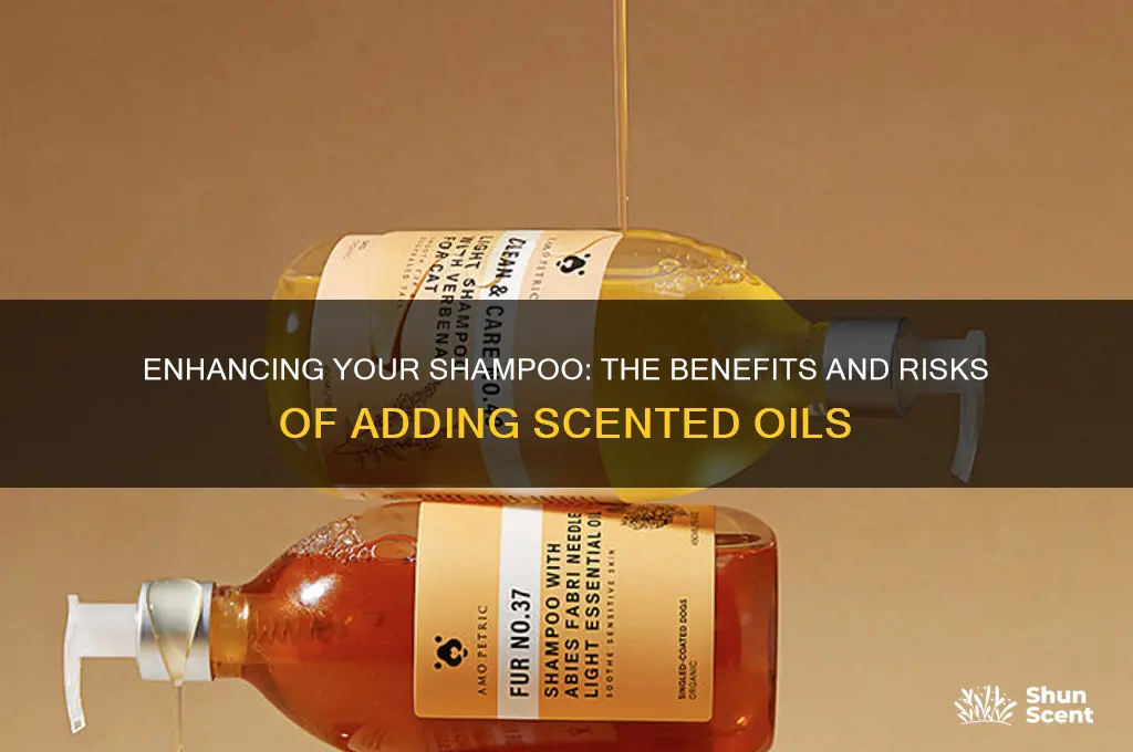 can i add a scented oil to my shampoo