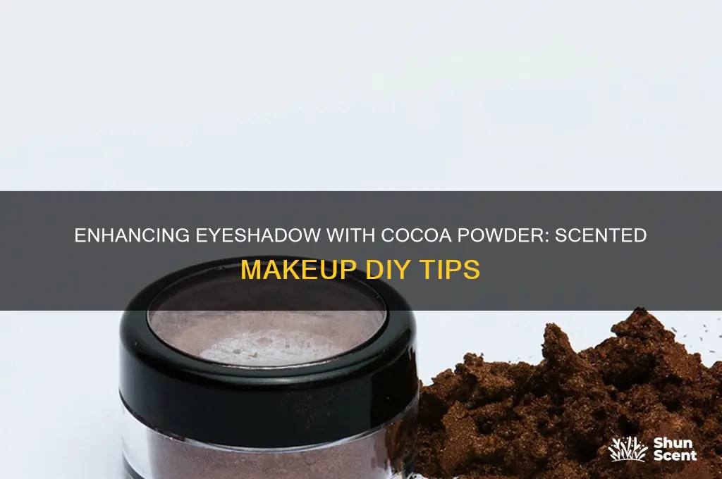 can i add cooa powder to my eyeshadow for scent