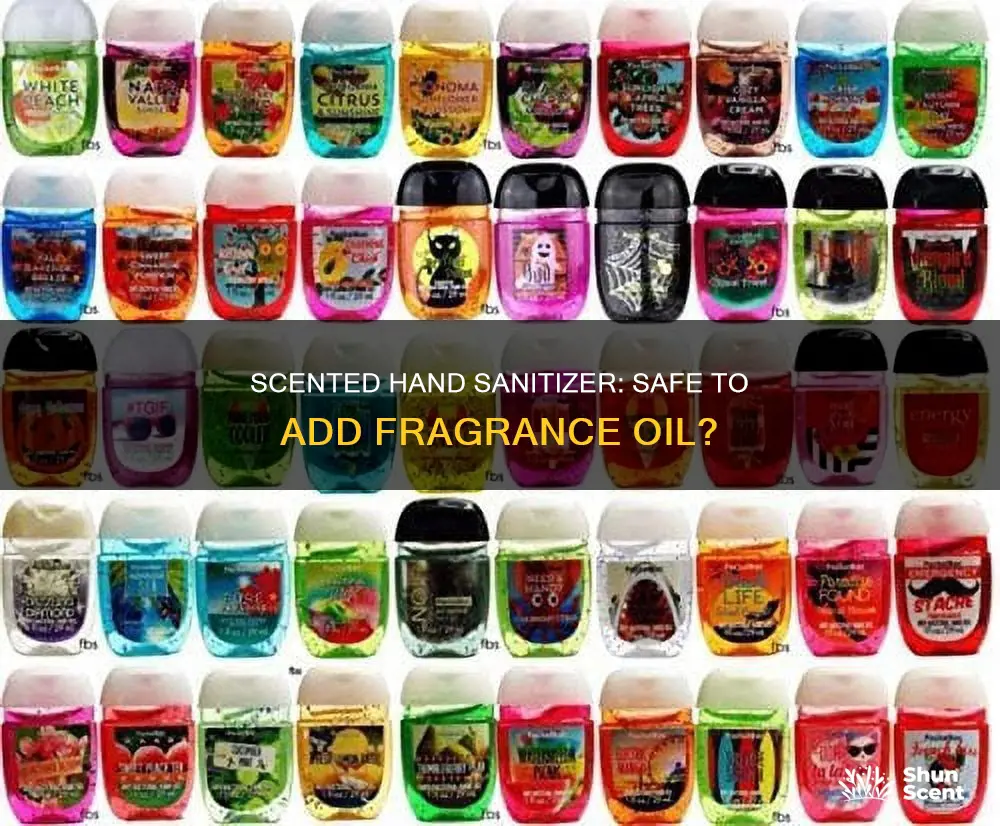 can i add fragrance oil to hand sanitizer