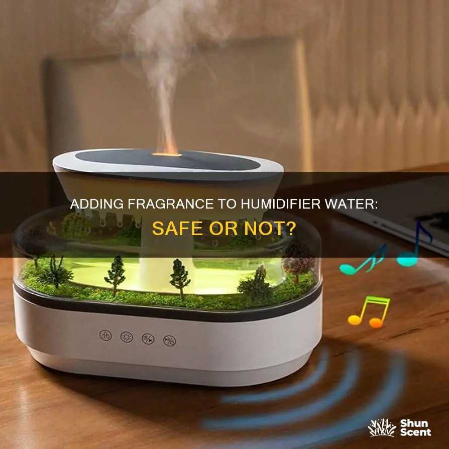 can i add fragrance to humidifier water