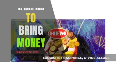 Burning Rue Incense for Wealth and Prosperity