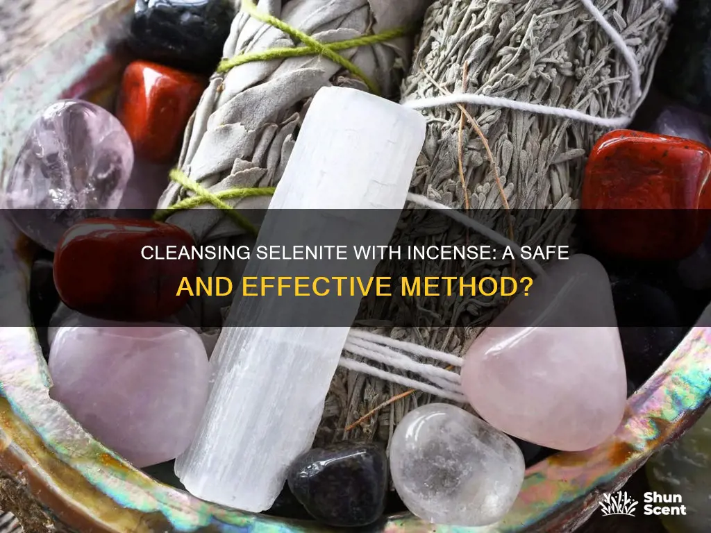 can i cleanse selenite with incense