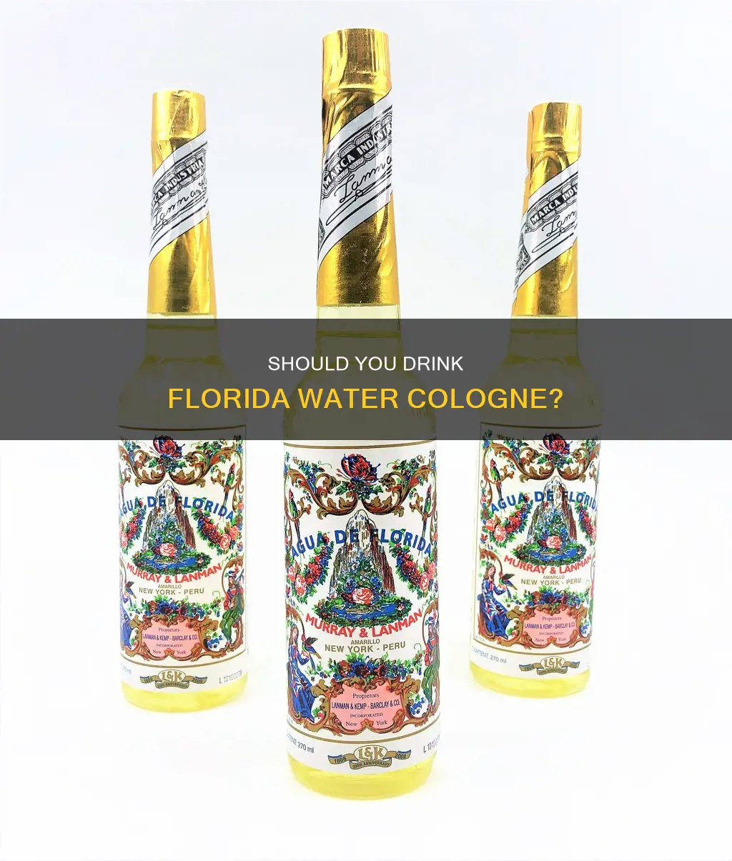 can i drink florida water cologne