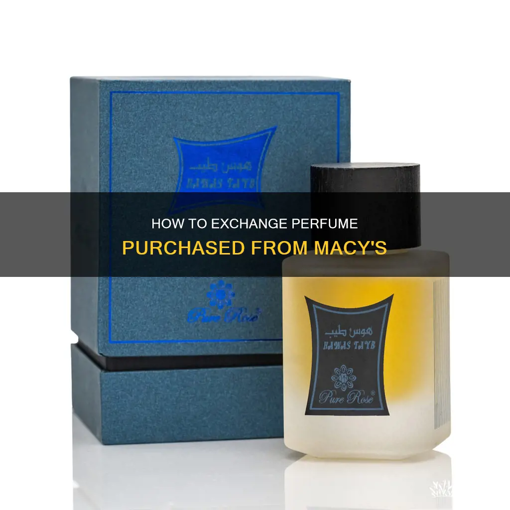 can i exchange a perfume i bought from macy