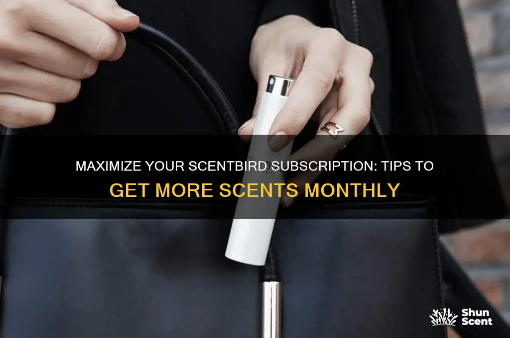 can i get more scents a month with scentbird