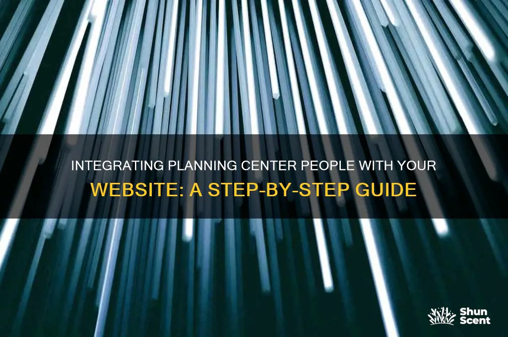 can i link planning scenter people with my wesite