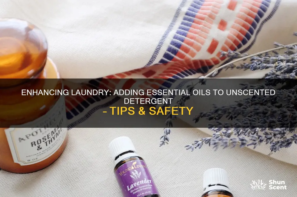 can i put essential oil in non scented laundry detergent