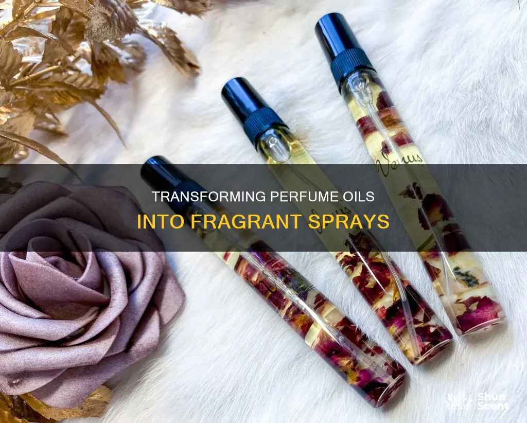 can i put perfume oil in a spray bottle