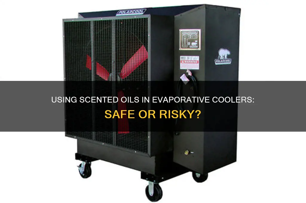can i put scented oil in an evaporative cooler