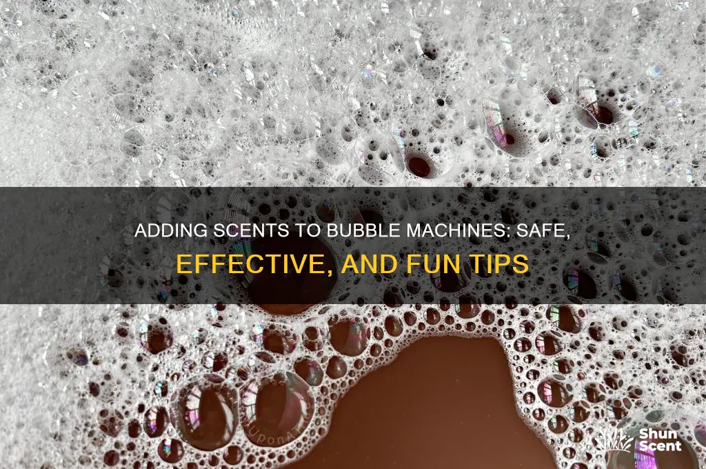 can i put scents in a bubble machine