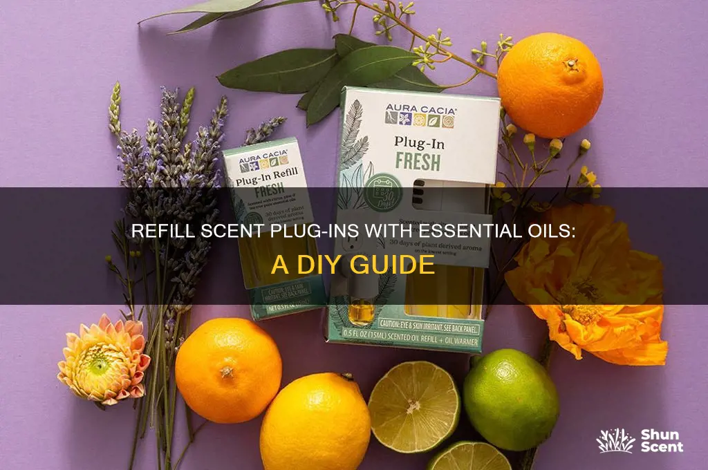 can i refill my scent plug in with essential oils