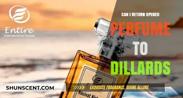 How to Return Opened Perfume to Dillard's?