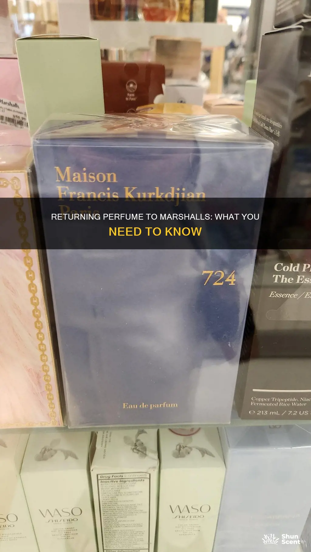 can i return perfume at marshalls