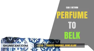 How to Return Perfume to Belk?
