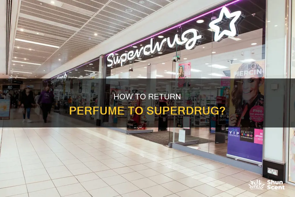 can i return perfume to superdrug